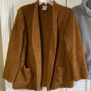 Brown fuzzy jacket